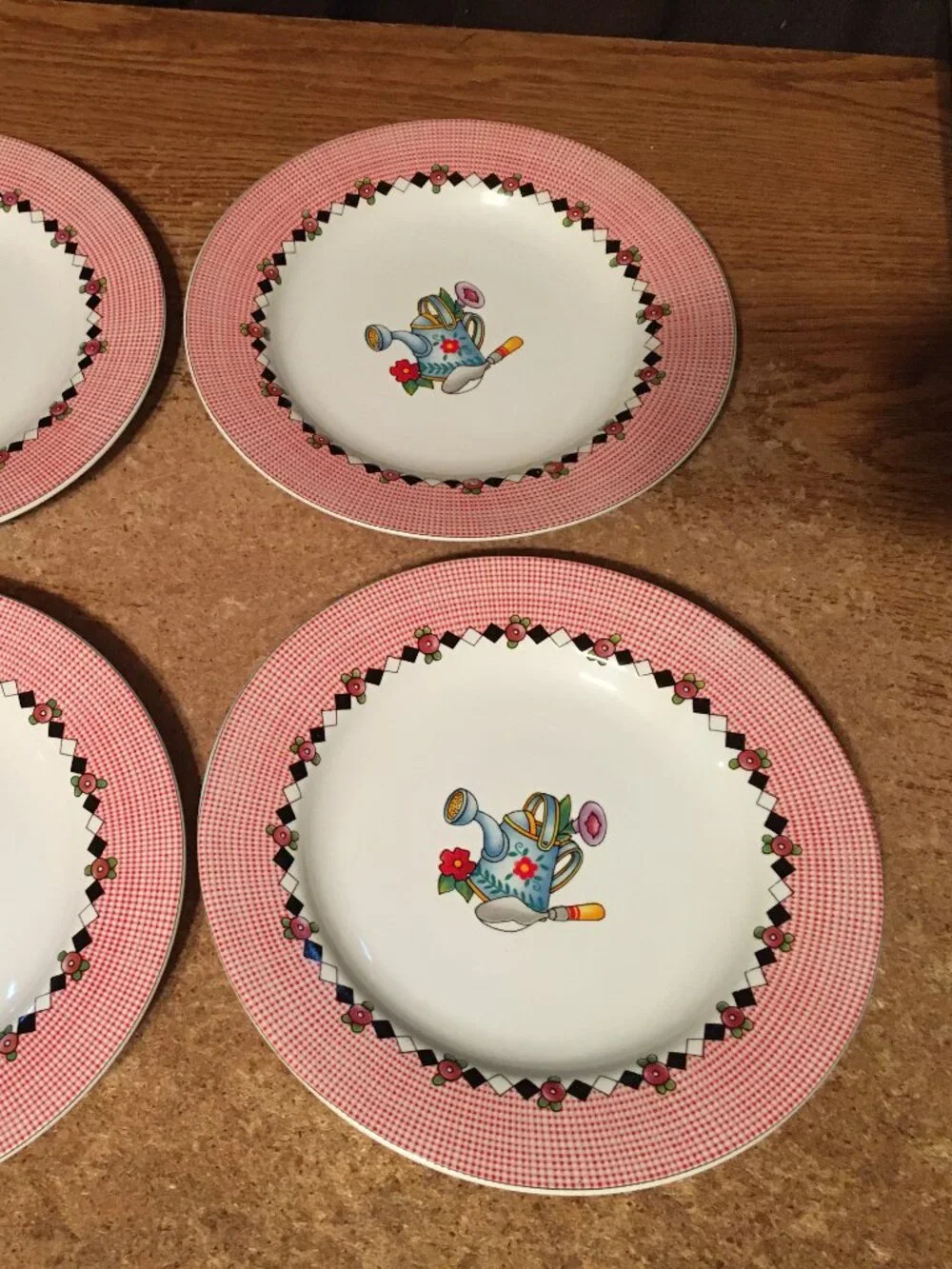 SET OF 8 1994 GARDEN TIME AT HOME WITH MARY ENGELBREIT SAKURA STONEWARE 8